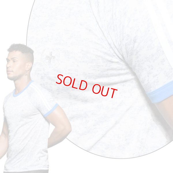 Photo6: [Andrew Christian] Athletic Burnout Raglan Tee