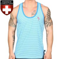 [Andrew Christian] Flamingo Stripe Tanktop