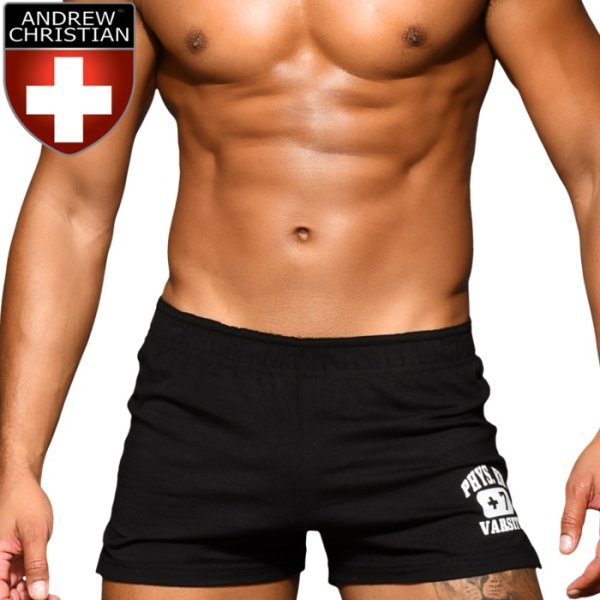 Photo1: [Andrew Christian] Phys. Ed. Varsity Shorts