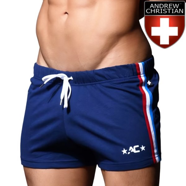 Photo1: [Andrew Christian] Tropez Jogger Shorts