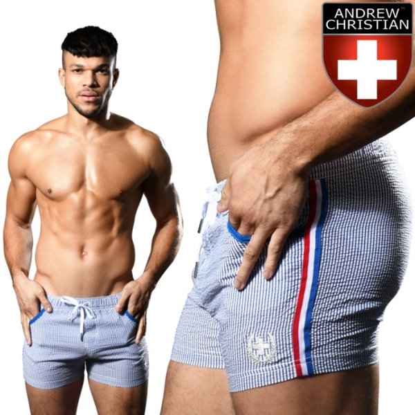 Photo1: [Andrew Christian] HAMPTONS SWIM SHORTS