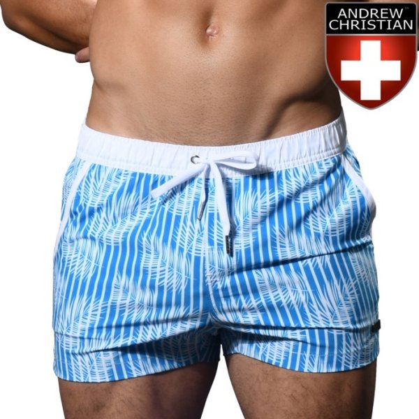 Photo1: [Andrew Christian] HOLIDAY SWIM SHORTS