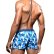 Photo4: [Andrew Christian] Blue Camo Snap Swim Shorts