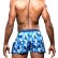 Photo5: [Andrew Christian] Blue Camo Snap Swim Shorts