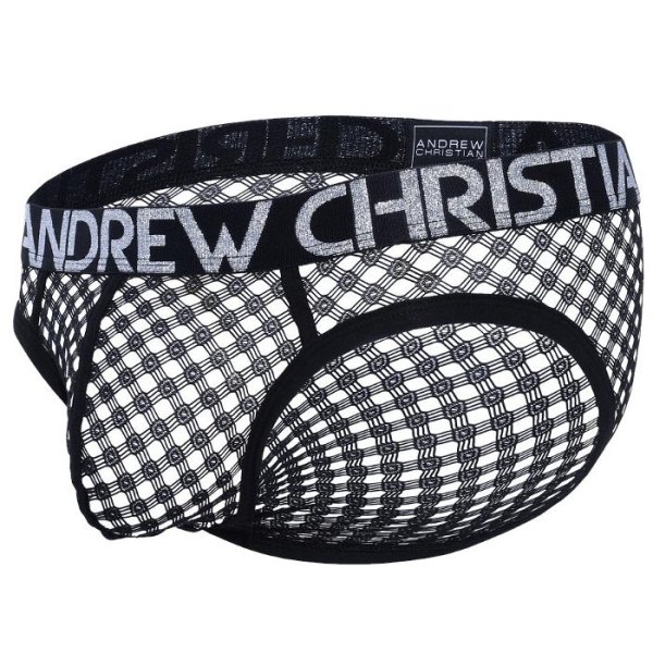 Photo6: [Andrew Christian] Lace Almost Naked Lace Mesh Brief