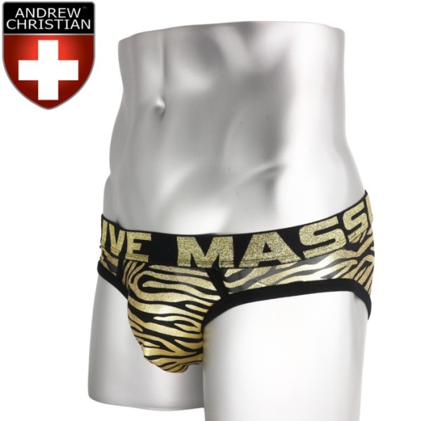 Photo1: [Andrew Christian] MASSIVE Tiger Sheer Brief