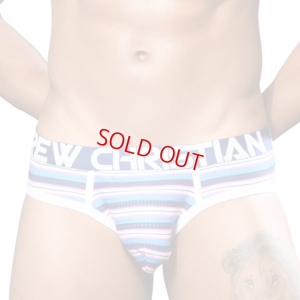 Photo5: [Andrew Christian] Newport Mesh Stripe Brief w/ Almost Naked