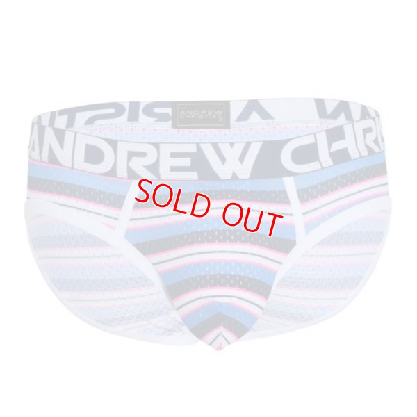 Photo7: [Andrew Christian] Newport Mesh Stripe Brief w/ Almost Naked