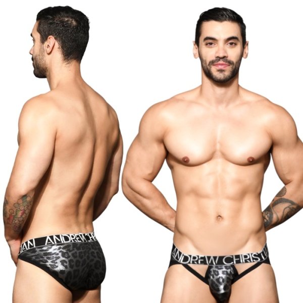 Photo2: [Andrew Christian] Metallic Leopard Brief w/ Almost Naked