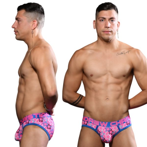 Photo2: [Andrew Christian] Bright Stars Mesh Brief w/ ALMOST NAKED?