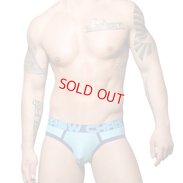 Photo3: [Andrew Christian] Aqua Mesh Brief w/ ALMOST NAKED