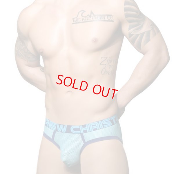 Photo4: [Andrew Christian] Aqua Mesh Brief w/ ALMOST NAKED