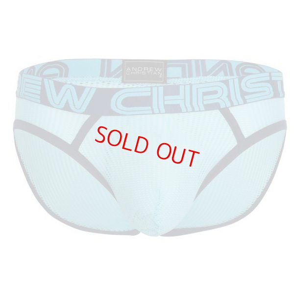 Photo8: [Andrew Christian] Aqua Mesh Brief w/ ALMOST NAKED