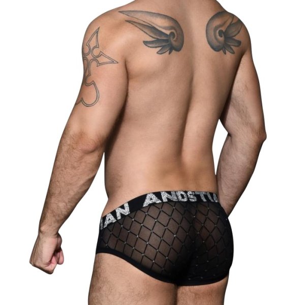 Photo2: [Andrew Christian] Diamond Mesh Brief w/ Almost Naked