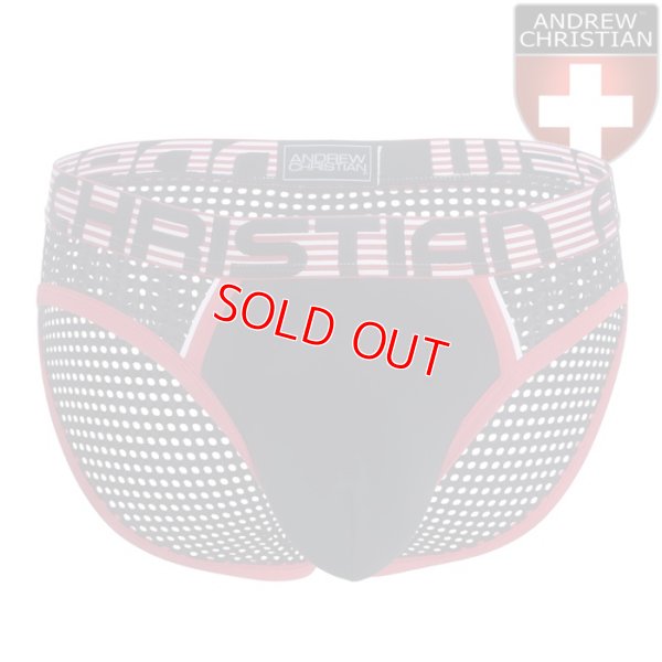 Photo1: [Andrew Christian] Competition Mesh Brief w/ ALMOST NAKED