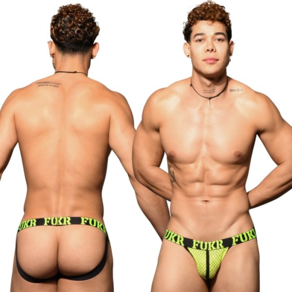 Photo2: [Andrew Christian] FUKR Neon Mesh Jock