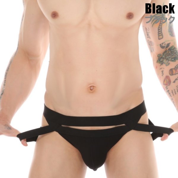 Photo2: Men's Belt Jockstrap T-back