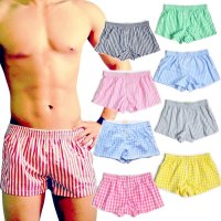 D.M. Men's Check/Stripe Trunks Underwear