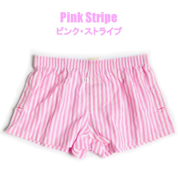 Photo20: D.M. Men's Check/Stripe Trunks Underwear