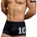 Photo3: [D.M.] Numbering Boxer Trunks Swimwear