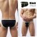 Photo3: Men's Bikini Two-Tone Color Sports Brief Bikini