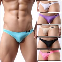 Men's Bikini Mesh Lace See Through Bikini