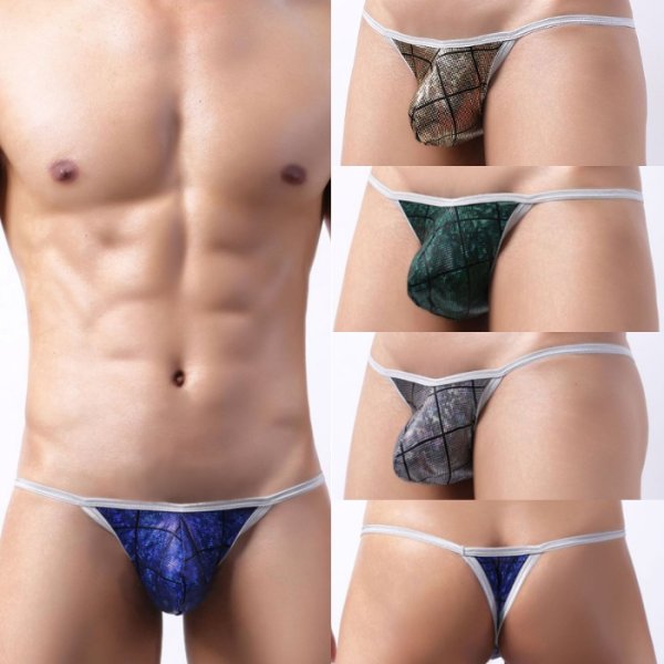 Photo1: Men's Spankor Shiny Thong