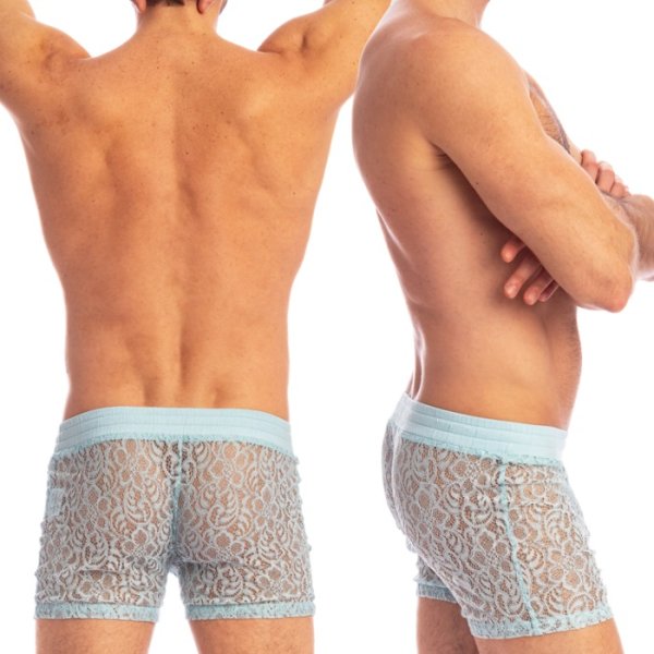 Photo2: [L'Homme Invisible] Fleur d'Ether Blue - Lounge Shorts