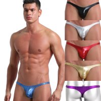 Men's Thong Shiny Fabric Thong