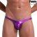 Photo11: Men's Thong Shiny Fabric Thong