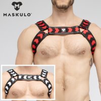 [Maskulo] Artificial Leather Harness SKULLA