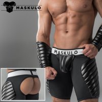 [Maskulo]Armored Jockstrap O-Back Shorts