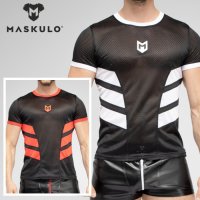 [Maskulo] Mesh TーShirt Sports Wear SKULLA