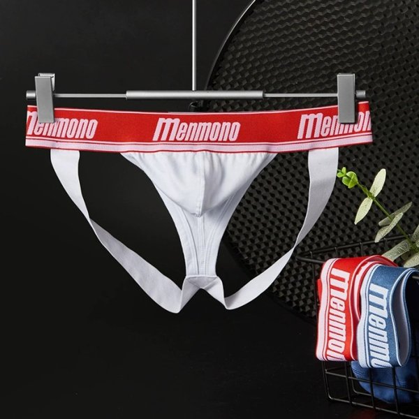 Photo4: [Menmono] Sporty Cotton Jockstrap