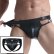 Photo1: Jockstrap Men's Ring Fake Leather Jockstrap (1)