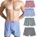 Photo1: Men's Multi-function Soft Fabric Check Pattern Trunks Underwear (1)