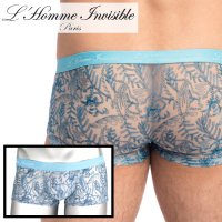 [L'Homme Invisible] Men's Lace Boxer Brief Icy Tropics