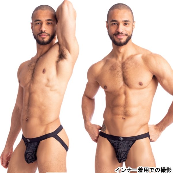 Photo2: [L'Homme Invisible] Devore Tattoo - Jockstrap