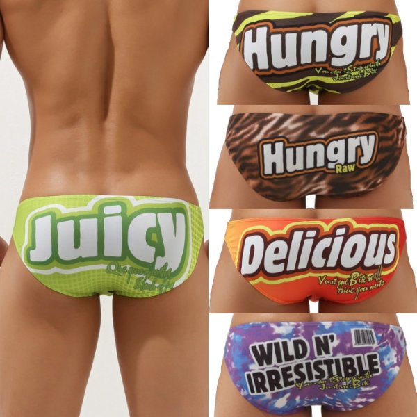 Photo1: Men's Juicy Printing Bikini