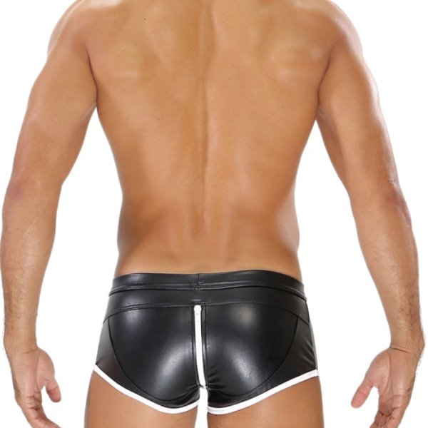 Photo4: [TOF Paris] FETISH FULL-ZIP BOXERS Black/White