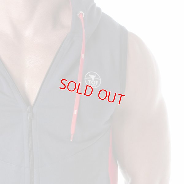 Photo12: [TOF Paris] ZIPPED SLEEVELESS HOODIE