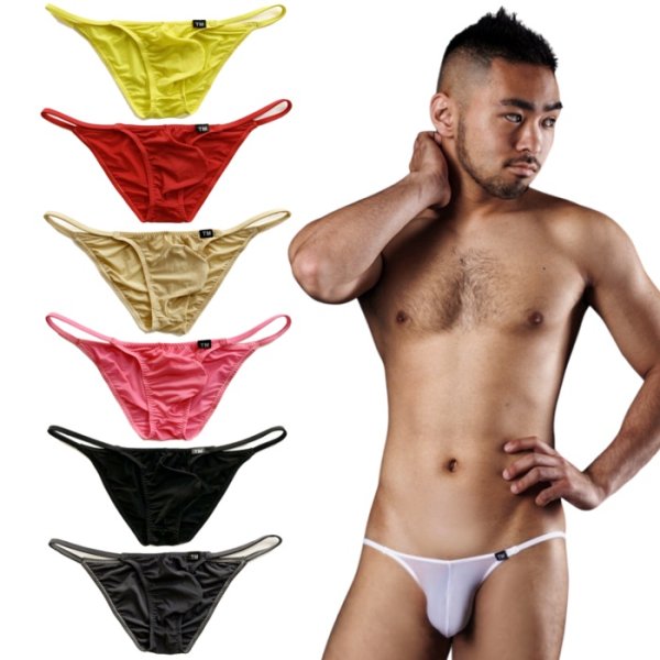 Photo1: U.M. Men's Ultra Tiny String Bikini