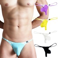 Men's 3D Pouch Partial Lace Ultra Tiny Thong