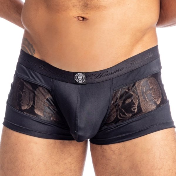 Photo6: [L'Homme Invisible] Picasso Black - V Boxer Push-Up