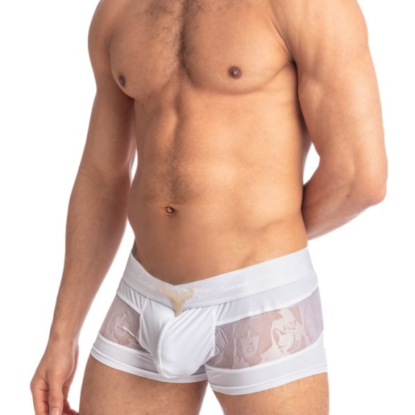 Photo4: [L'Homme Invisible] Picasso White - V Boxer Push-Up