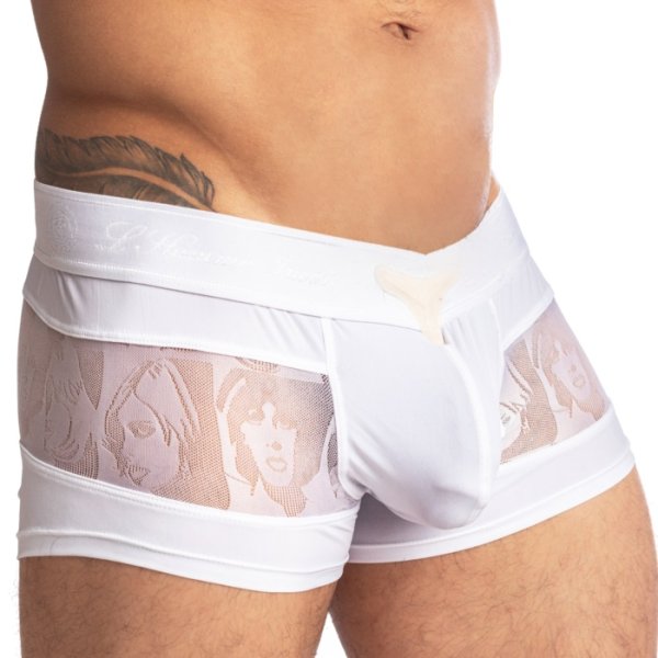Photo6: [L'Homme Invisible] Picasso White - V Boxer Push-Up