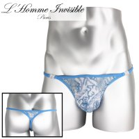 [L'Homme Invisible] Men's Lace Thong G-String Icy Tropics