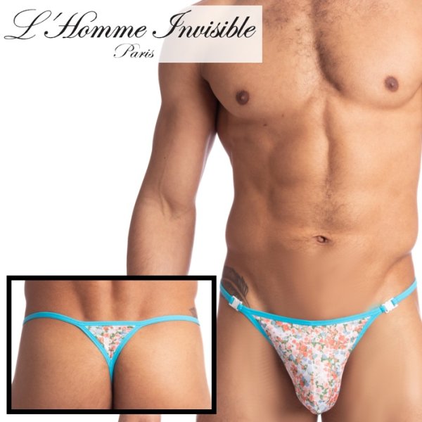 Photo1: [L'Homme Invisible] Lit de Fleurs - Striptease Thong