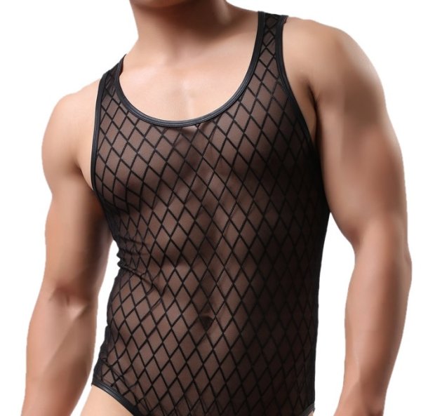 Photo5: [WowHomme] Mesh Singlet