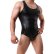 Photo3: Men's Faux Leather Singlet